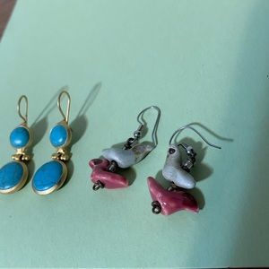 Two pairs of earrings